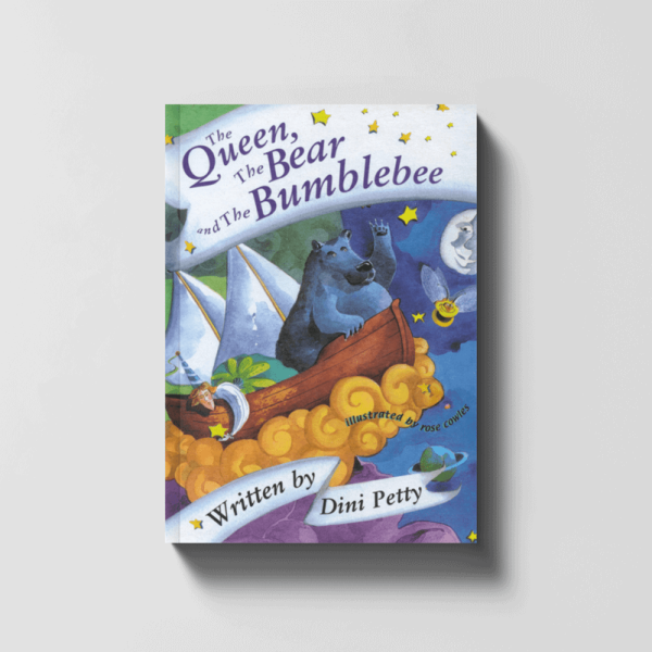 Book cover of The Queen, The Bear and The Bumblebee written by Dini Petty
